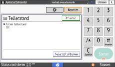Afbeelding van bedieningspaneel