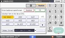 Afbeelding van bedieningspaneel