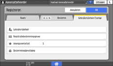 Afbeelding van bedieningspaneel