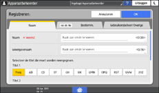 Afbeelding van bedieningspaneel