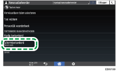 Afbeelding van bedieningspaneel