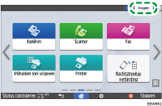 Afbeelding van bedieningspaneel