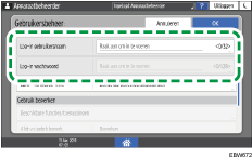 Afbeelding van bedieningspaneel