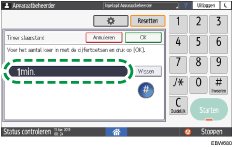 Afbeelding van bedieningspaneel