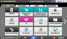 Afbeelding van bedieningspaneel