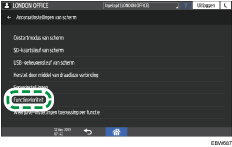 Afbeelding van bedieningspaneel