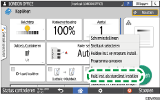 Afbeelding van bedieningspaneel