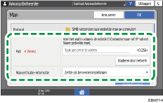 Afbeelding van bedieningspaneel