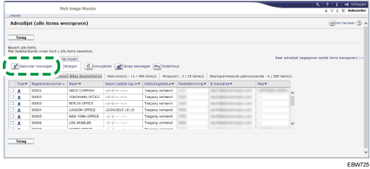 Afbeelding van bedieningspaneel