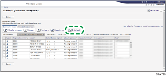 Afbeelding van bedieningspaneel