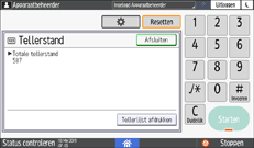 Afbeelding van bedieningspaneel