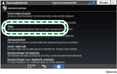 Afbeelding van bedieningspaneel