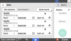 Afbeelding van bedieningspaneel