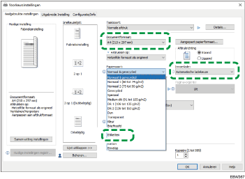Illustratie stuurprogrammascherm