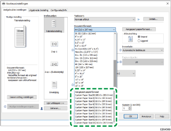 Afbeelding van bedieningspaneel