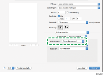 Illustratie stuurprogrammascherm