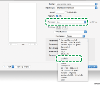 Illustratie stuurprogrammascherm
