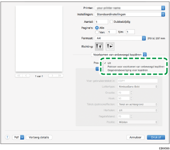 Illustratie stuurprogrammascherm