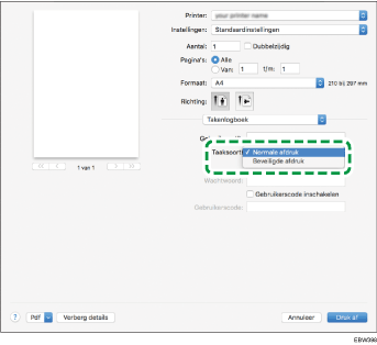 Illustratie stuurprogrammascherm
