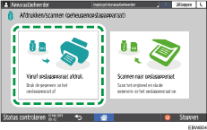 Afbeelding van bedieningspaneel