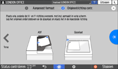 Afbeelding van bedieningspaneel