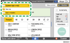 Afbeelding van bedieningspaneel