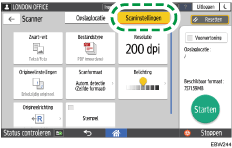 Afbeelding van bedieningspaneel