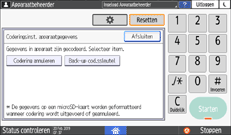 Afbeelding van bedieningspaneel