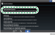 Afbeelding van bedieningspaneel