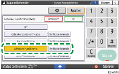 Afbeelding van bedieningspaneel