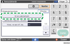 Afbeelding van bedieningspaneel