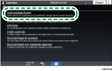Afbeelding van bedieningspaneel