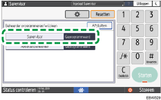 Afbeelding van bedieningspaneel