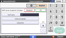 Afbeelding van bedieningspaneel