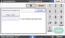 Afbeelding van bedieningspaneel