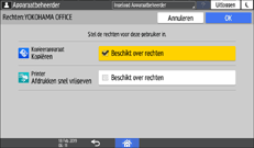 Afbeelding van bedieningspaneel