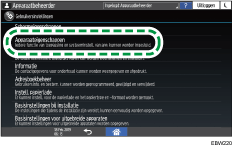 Afbeelding van bedieningspaneel