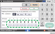 Afbeelding van bedieningspaneel