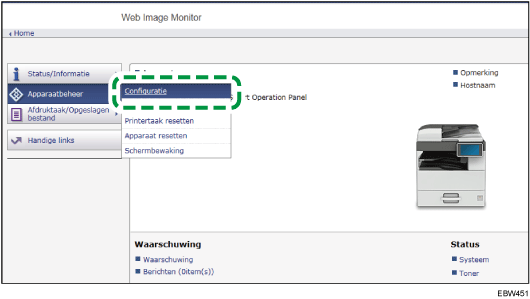 Afbeelding internetbrowserscherm