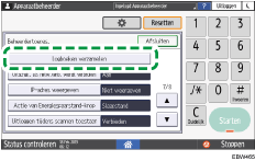 Afbeelding van bedieningspaneel