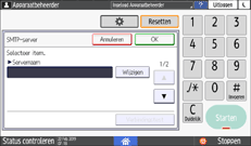 Afbeelding van bedieningspaneel