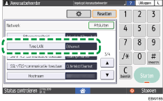 Afbeelding van bedieningspaneel