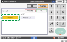 Afbeelding van bedieningspaneel