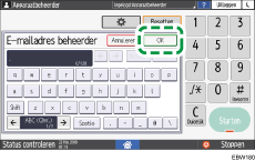 Afbeelding van bedieningspaneel