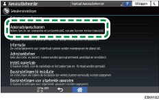 Afbeelding van bedieningspaneel