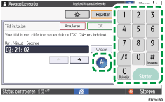 Afbeelding van bedieningspaneel