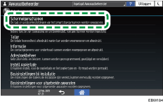 Afbeelding van bedieningspaneel