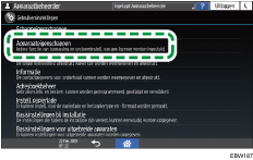 Afbeelding van bedieningspaneel
