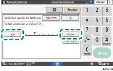 Afbeelding van bedieningspaneel