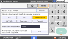 Ilustracja ekranu panela operacyjnego